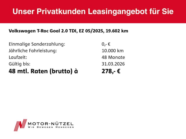 Volkswagen T-Roc 2.0 TDI DSG
