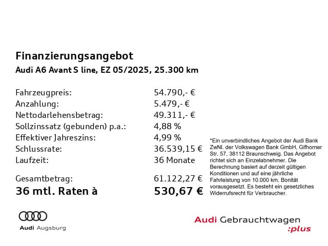 Audi A6 45 TDI Avant Quattro S-Line S-Tronic