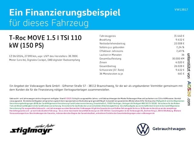 Volkswagen T-Roc 1.5 TSI Move