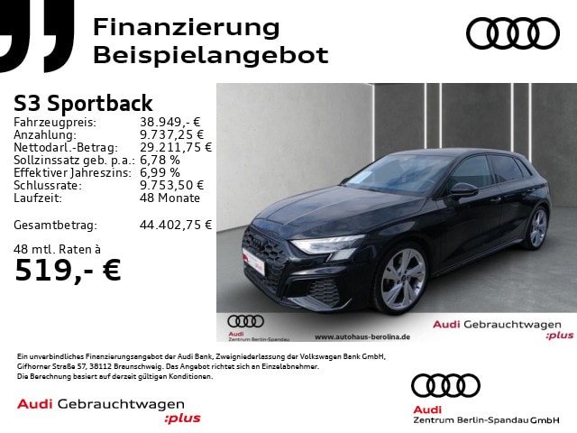 Audi S3 Quattro S-Tronic Sportback
