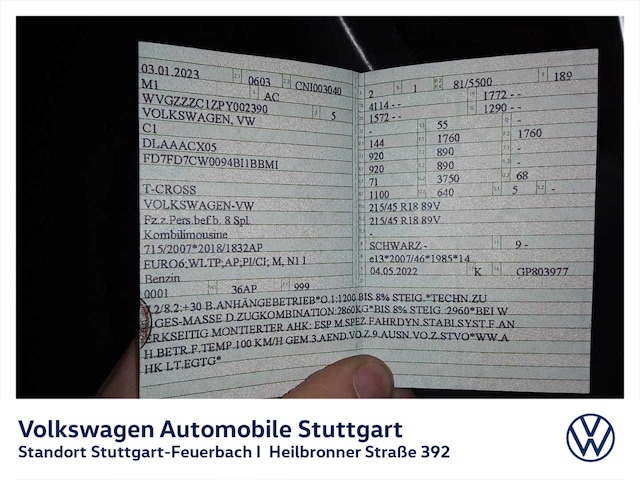 Volkswagen T-Cross 1.0 TSI DSG Life