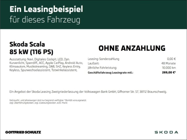 Skoda Scala 1.0 TSI Tour