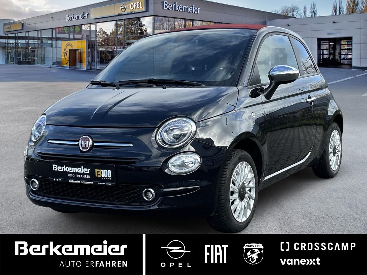 Fiat 500C Hybrid *rotes Verdeck / Navi / Sensoren*