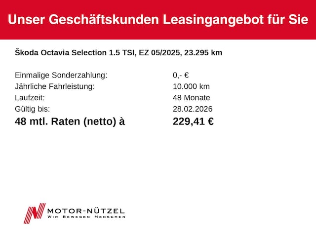 Skoda Octavia 1.5 TSI Combi Selection