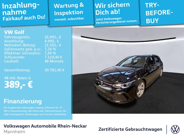 Volkswagen Golf 2.0 TSI GTI Golf VIII