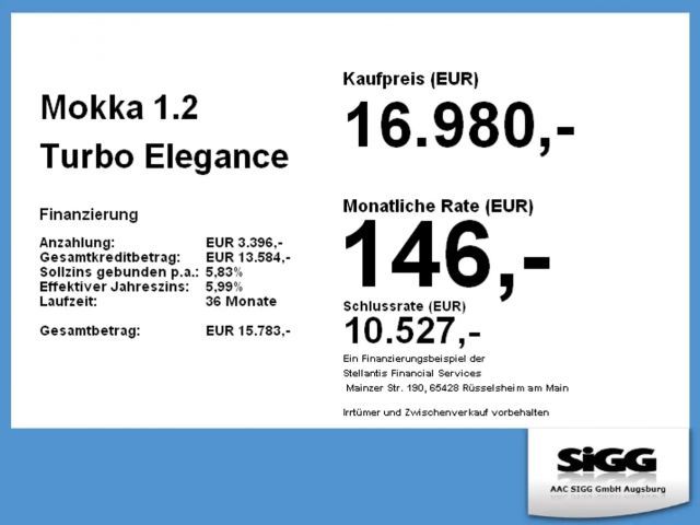 Opel Mokka 1.2 Turbo Elegance Turbo