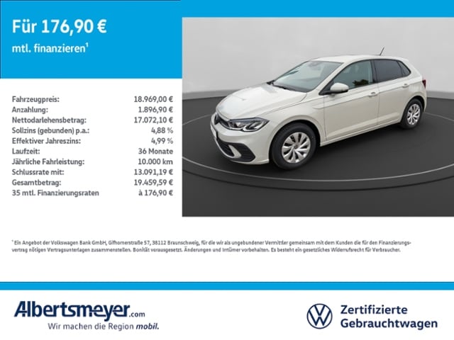 Volkswagen Polo 1.0 +LED+SITZHEIZUNG+KLIMA+APP-CONNECT