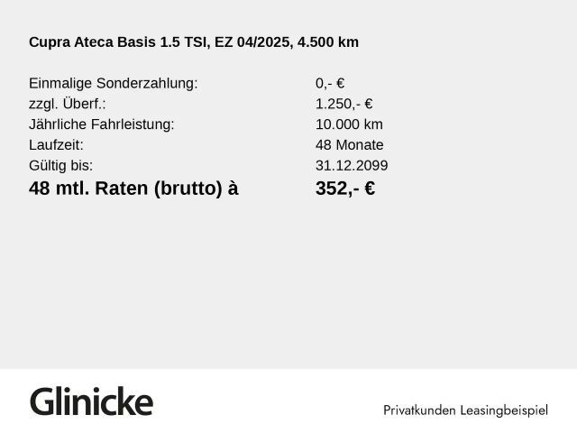 Cupra Ateca 1.5 TSI DSG