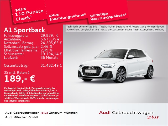 Audi A1 30 TFSI S-Line S-Tronic Sportback
