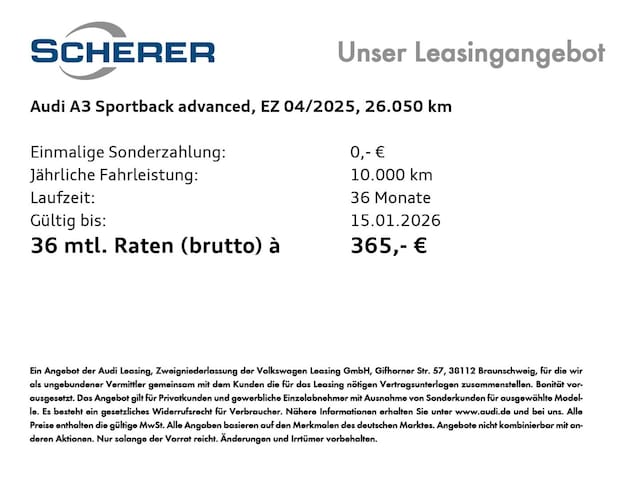Audi A3 35 TDI S-Tronic Sportback