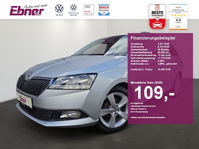 Skoda Fabia TSI ACC+SITZHZG+PDC+BLUETOOTH+16 ALU!