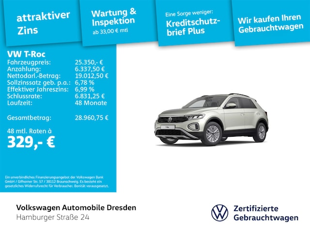 Volkswagen T-Roc 1.5 TSI DSG Life