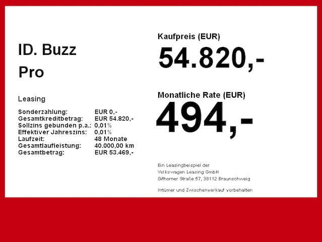Volkswagen ID.Buzz Info+ Assist AHL Schuko Kamera