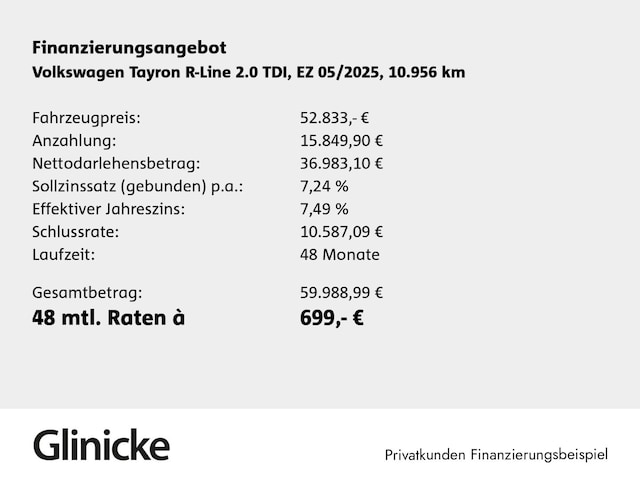 Volkswagen Tayron 2.0 TDI 4Motion R-Line Style