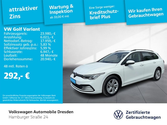 Volkswagen Golf 2.0 TDI Golf VIII Life Variant