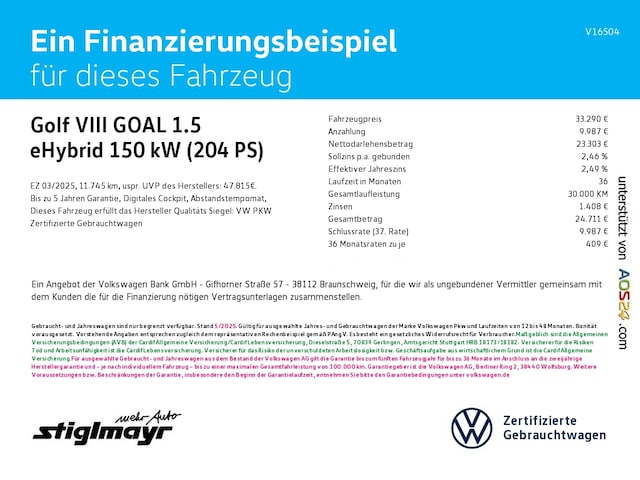 Volkswagen Golf Golf VIII eHybrid
