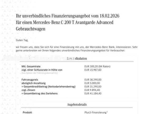 Mercedes-Benz C 200 AVANTGARDE Estate