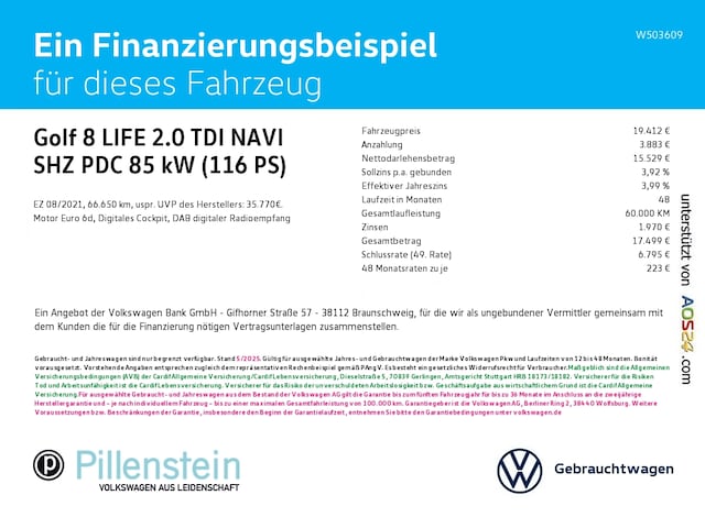 Volkswagen Golf 2.0 TDI Life Variant