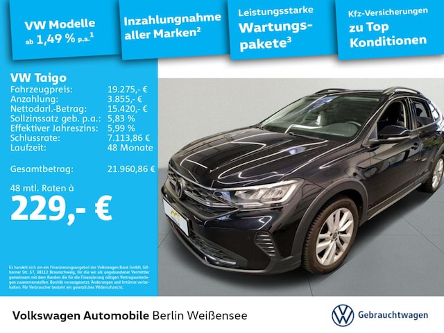 Volkswagen Taigo 1.0 TSI Life