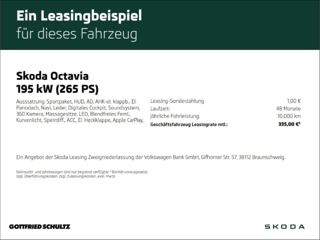 Skoda Octavia 2.0 TSI Combi RS