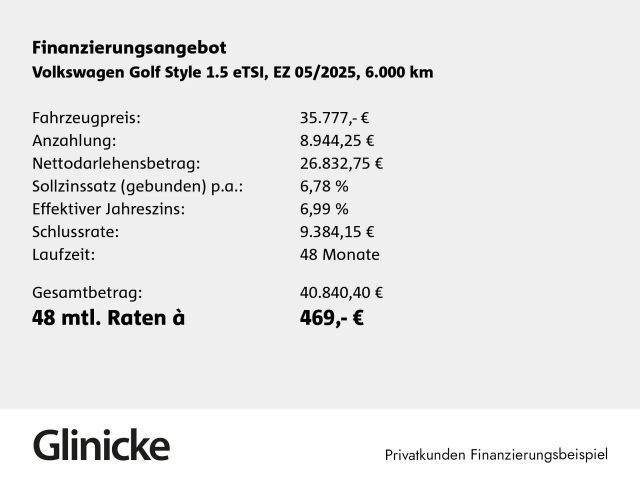 Volkswagen Golf 1.5 eTSI Golf VIII Style