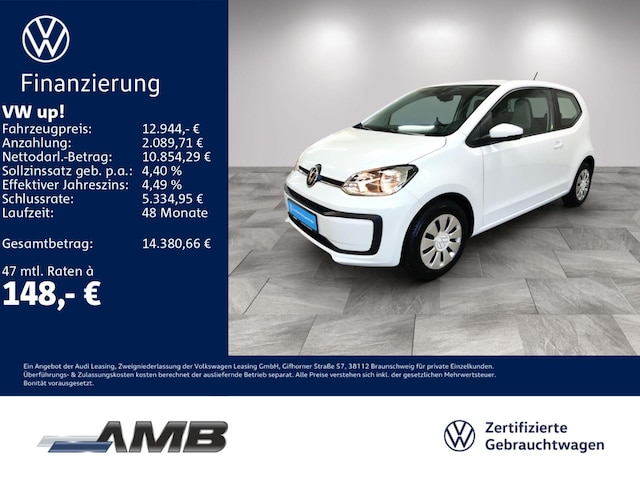 Volkswagen up! up! 1.0 Navi/Klima