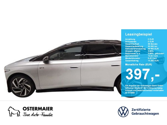 Volkswagen ID.7 340PS NP.79T ACC.5J-G.WÄRMEPUMPE.AHK.AREA-VIEW.NAVI.HUD.HARMAN.LED