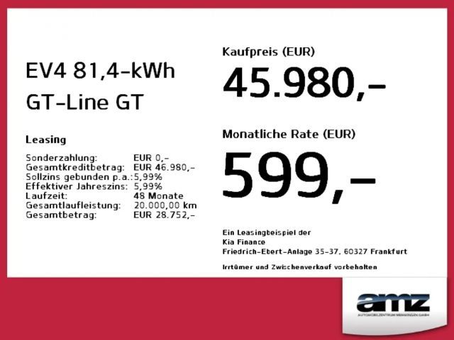 Kia EV4 81.4 kWh GT-Line