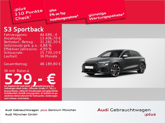 Audi S3 Quattro S-Tronic Sportback