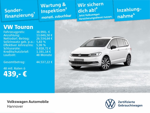 Volkswagen Touran 1.5 TSI DSG Highline
