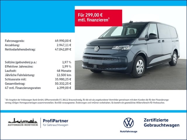 Volkswagen Multivan 2.0 TDI DSG Lang T7