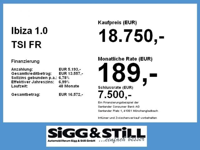 Seat Ibiza 1.0 TSI FR-lijn