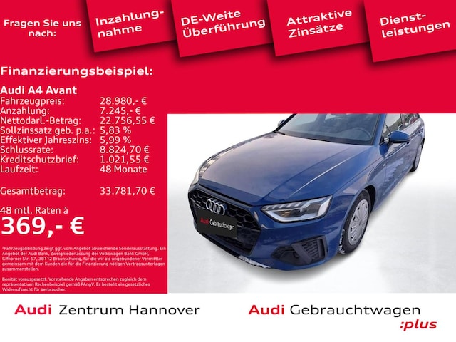 Audi A4 35 TFSI Avant S-Line S-Tronic