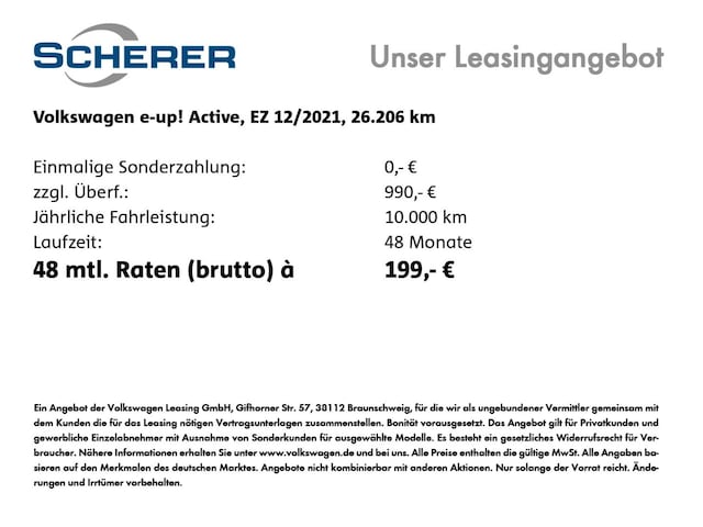 Volkswagen e-up! Active