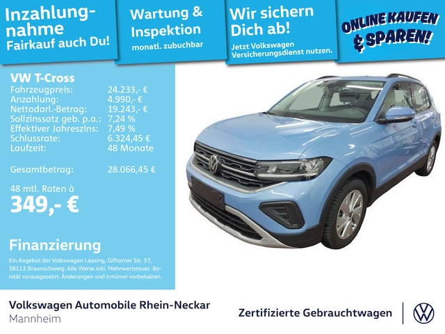 Volkswagen T-Cross 1.0 TSI DSG Life