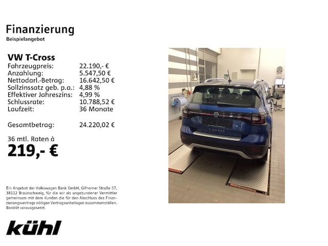 Volkswagen T-Cross 1.0 TSI DSG Style