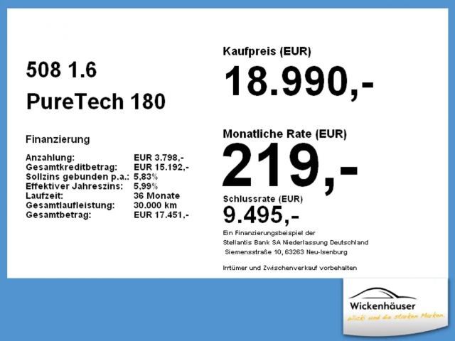 Peugeot 508 Allure Pack PureTech SW