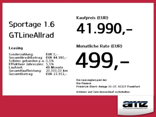 Kia Sportage 1.6 GTLineAllrad Headup-Display*Facelift