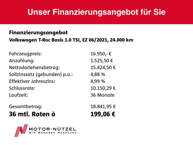 Volkswagen T-Roc 1.0 TSI