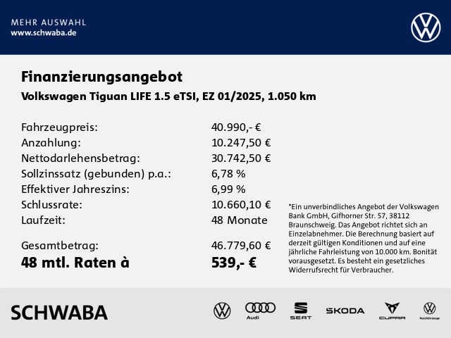 Volkswagen Tiguan 1.5 eTSI Life