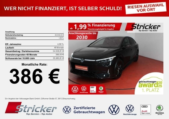 Volkswagen ID.7 250/86 413,-ohne Anzahlung Ergo-Active H&K AHK