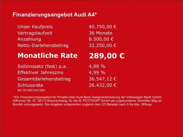 Audi A4 40 TDI Avant S-Tronic