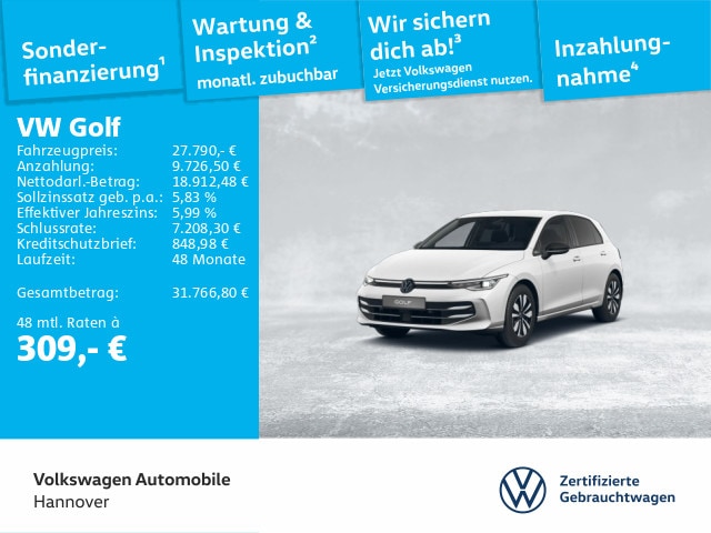 Volkswagen Golf 1.5 eTSI DSG Golf VIII
