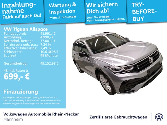 Volkswagen Tiguan 2.0 TSI Allspace DSG R-Line