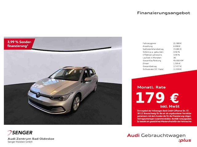 Volkswagen Golf 1.5 TSI Golf VIII Life Variant