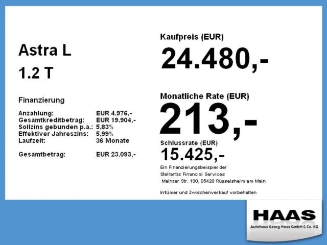 Opel Astra GS-Line Grand Sport