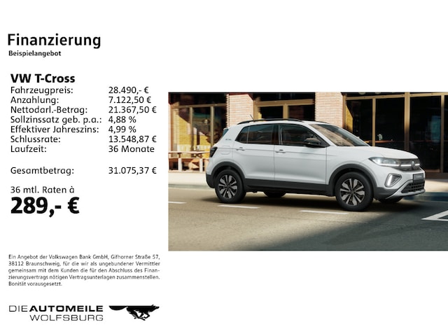 Volkswagen T-Cross 1.0 TSI DSG