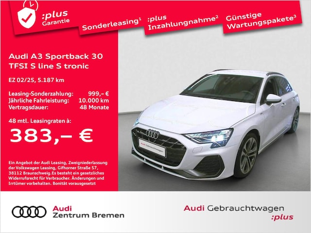 Audi A3 30 TFSI S-Line S-Tronic Sportback