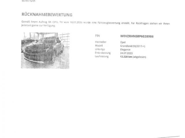 Opel Grandland X 1.2 Turbo Elegance Turbo