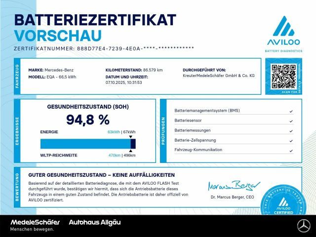 Mercedes-Benz EQA 250 Progressive